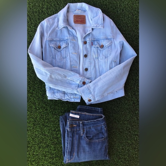 Levi’s Denim Bundle: Jacket (S) & Levi’s High Rise Skinny Jean (W28 L28) - Picture 1 of 16